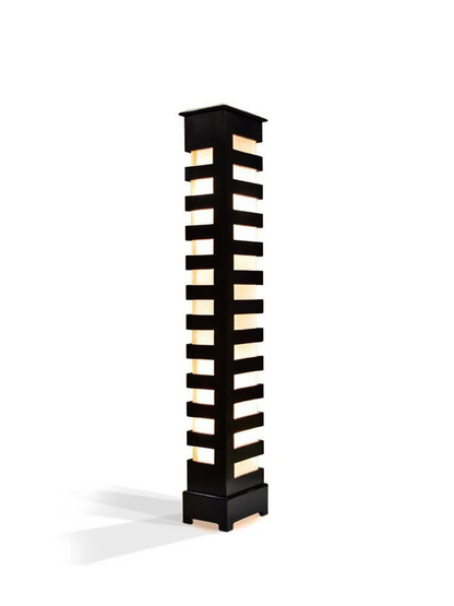 Wooden Cutwork Floor Lamp ( with 2 Lights )