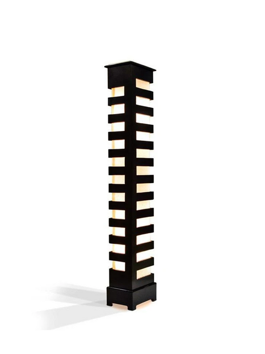Wooden Cutwork Floor Lamp ( with 2 Lights )